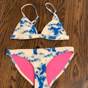Triangl blue tye dye bikini NEVER WORN